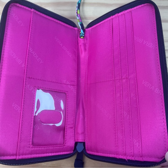 Vera Bradley Petal Paisley Zip Around Wallet Wristlet - Picture 4 of 7